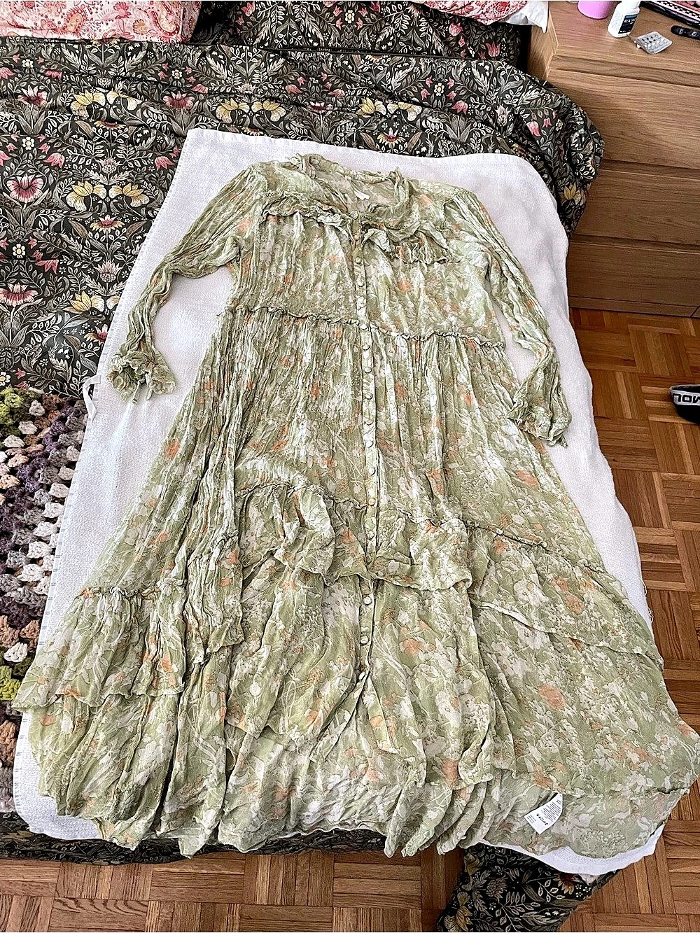 Anthropologie Floral Maxi Dress Size 3X